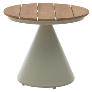 Interliving 7015 Beistelltisch Garten Ø50cm Aluminium/Teak