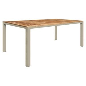 Zebra Alus Gartentisch 180x100cm Aluminium/Teak