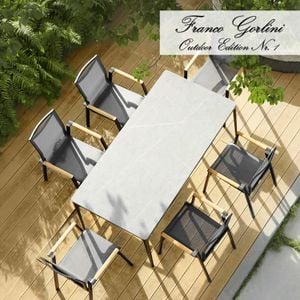 Sungörl Palermo Gartenmöbel-Set L (6 Plätze) Tisch 180x190 cm