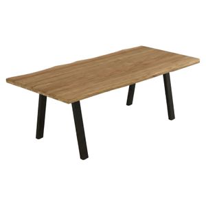 OUTLIV. Negara Gartentisch Edelstahl/Teak recycelt