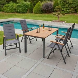 LC Garden Unicamo Gartenmöbel-Set M (4 Plätze) Tisch 160x90cm