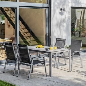 Kettler Basic+ Premium Gartenmöbel-Set 5-tlg. Tisch 160x95cm