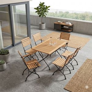 LC Garden Wimbledon Gartenmöbel-Set L 6 (Plätze) Tisch 120x80cm