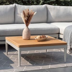 LifestyleGarden Topaz Loungetisch 73x73cm Aluminium/Teak