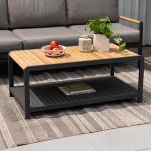 LifestyleGarden Amber Loungetisch Aluminium/Teak