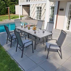 LC Garden Sunfort Gartenmöbel-Set Tisch 160/210x90cm