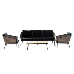 Acamp Ceres Loungeset 4-tlg. mit Tisch 115x64 cm