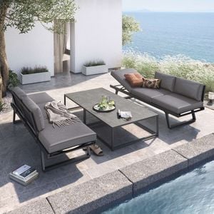 OUTLIV. Lucca Loungeset Aluminium/Kunstfaser