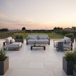 OUTLIV. Ravino Loungeset inkl. Loungetisch Aluminium/Olefin
