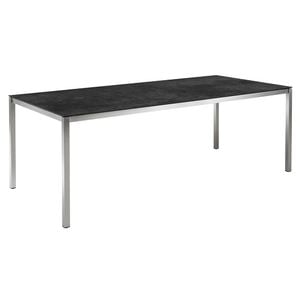 OUTLIV. Kreta Gartentisch 140x80cm Edelstahl/Keramik