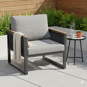 Kettler Ocean Skid Loungesessel Aluminium/Rope