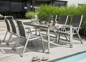 Kettler Forma II Gartenmöbel-Set L (6 Plätze) Tisch 220x95cm