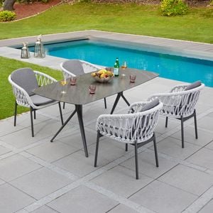 LC Garden Bari Gartenmöbel-Set M (4 Plätze) Tisch 180x90cm