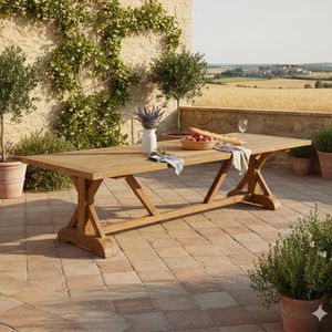 OUTLIV. France Gartentisch Teak recycelt