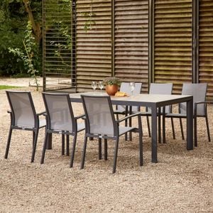 Siena Garden Velia Gartenmöbel-Set L (6 Plätze) Tisch 182x100cm