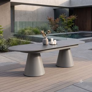 OUTLIV. Aurora Ausziehtisch 220/280x100cm Aluminium/Sinterstone