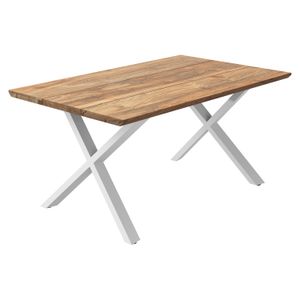 OUTLIV. Negara Gartentisch Edelstahl/Teak recycelt
