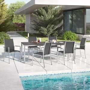 OUTLIV. Oviedo Gartenmöbel-Set 7-tlg. Tisch 220x100cm