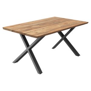 OUTLIV. Negara Gartentisch Edelstahl/Teak recycelt