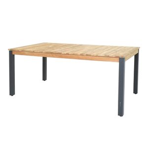 Zebra Derex Gartentisch 180x100cm Aluminium/Teak recycelt