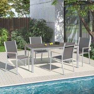 Zebra One Gartenmöbel-Set M (4 Plätze) mit OUTLIV. Tisch 160x90cm