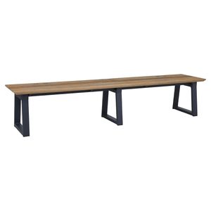 Zebra Phönix Gartenbank Aluminium/Teak recycelt