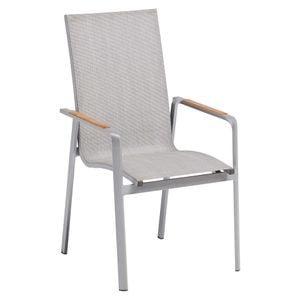 Kettler Diamond Stapelsessel Aluminium/Outdoorgewebe