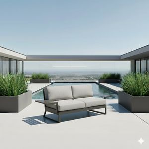 Kettler Ocean Skid Platform Gartenloungesofa Aluminium/Olefin