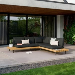 OUTLIV. Portillo Ecklounge Stahl/Akazie/Polyester