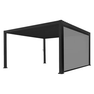 Best Cadiz Gartenpergola 300x400cm Aluminium inkl. Seitenrollo 300cm