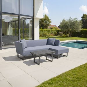 OUTLIV. Tonga Loungeset inkl. Loungetisch Aluminium/Sunbrella