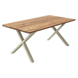 OUTLIV. Negara Gartentisch Edelstahl/Teak recycelt