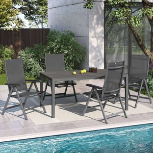 Kettler Basic Plus Gartenmöbel-Set M (4 Plätze) mit OUTLIV. Tisch 160x90cm