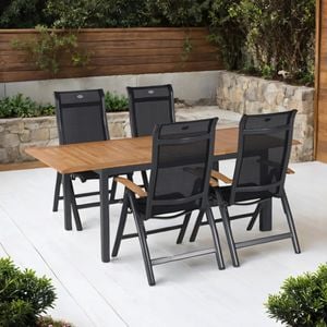 Hartman Alice Gartenmöbel-Set M (4 Plätze) Tisch 150/210x90cm