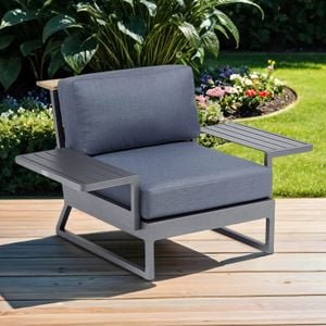 Kettler Ocean Skid Platform Loungebank Aluminium/Agora