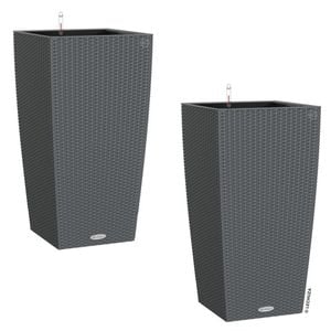 Lechuza Cubico Pflanztopfset 2tlg 40x40x75cm Kunstsoffgef.