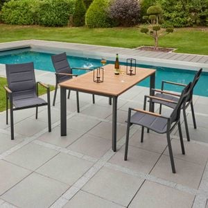 LC Garden Unicamo Gartenmöbel-Set M (4 Plätze) Tisch 160x90cm
