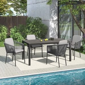 OUTLIV. Ohio Gartenmöbel-Set 5-tlg. Tisch 160x90cm