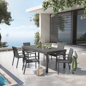 OUTLIV. Lucca Gartenmöbel-Set Tisch 200/320x100,5cm