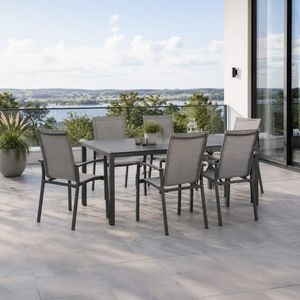 Stern Evoee Gartenmöbel-Set L (6 Plätze) mit OUTLIV. Tisch 220x100cm