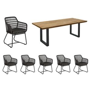 OUTLIV. Verona Gartenmöbel-Set L (6 Plätze) Tisch 240x100cm