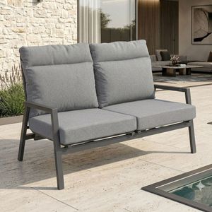 OUTLIV. Perth Diningsofa verstellbar Aluminium/Polyester