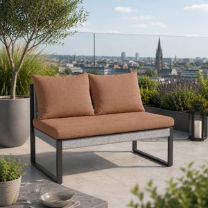 Stern Tammo Diningsofa Aluminium/Rope/Outdoorstoff