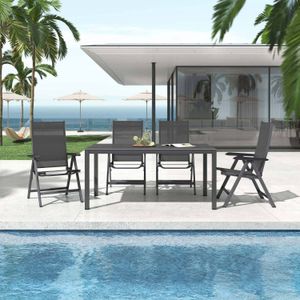 Kettler Basic Plus Gartenmöbel-Set M verstellbar (4 Plätze) Tisch 160x90cm