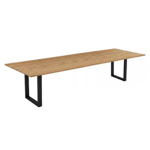 OUTLIV. Negara Gartentisch Edelstahl/Teak recycelt