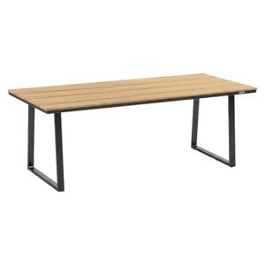 Kettler Skate Low Dining Gartentisch Aluminium/Teak
