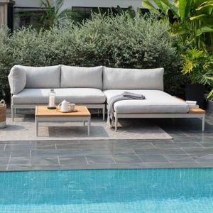 LifestyleGarden Topaz Ecklounge Aluminium/Olefin
