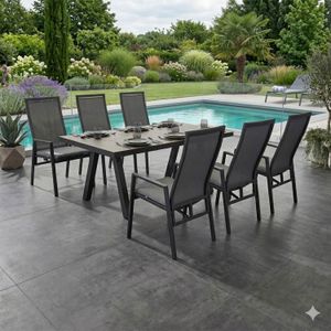 LC Garden Sunfort Gartenmöbel-Set Tisch 160/210x100cm