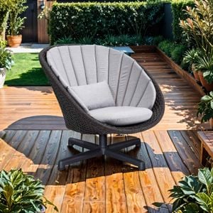 Cane-Line Peacock Loungesessel Aluminium/Rope