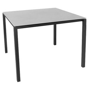 Cane-Line Pure Gartentisch 100x100cm Aluminium/Keramik
